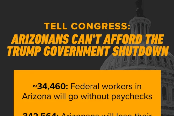 AZ Can't Afford Trump Gov. Shutdown