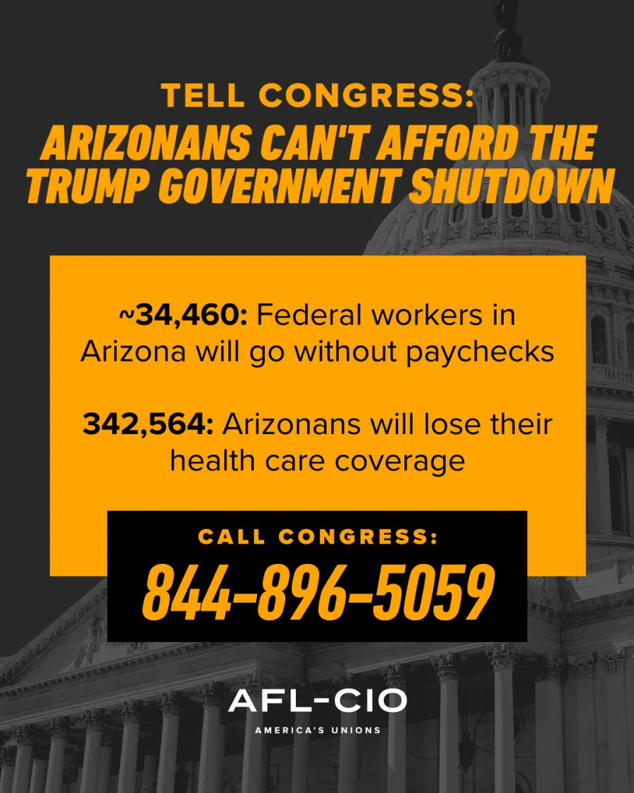 AZ Can't Afford Trump Gov. Shutdown